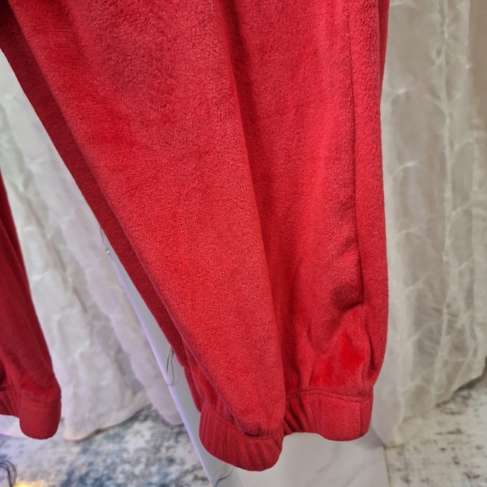 Secret Treasures High Rise Strechy Red Velour Lounge Jogger Pants XL - Picture 3 of 6